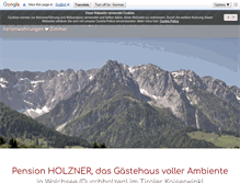 Tablet Screenshot of holzner-ferienwohnungen-walchsee-kaiserwinkl.com